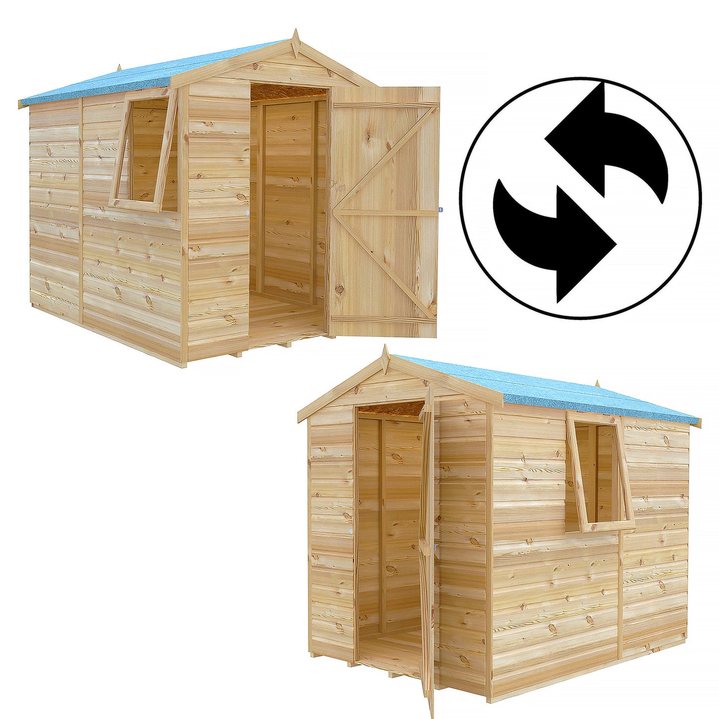 Shiplap 7 x 5 Shiplap Apex Shed