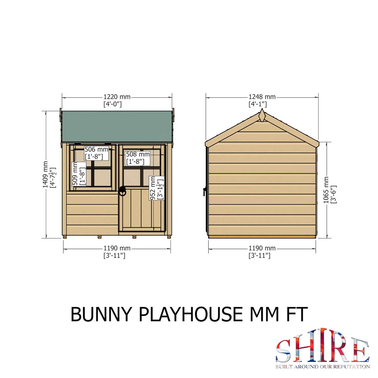 Bunny 4x4 Playhouse