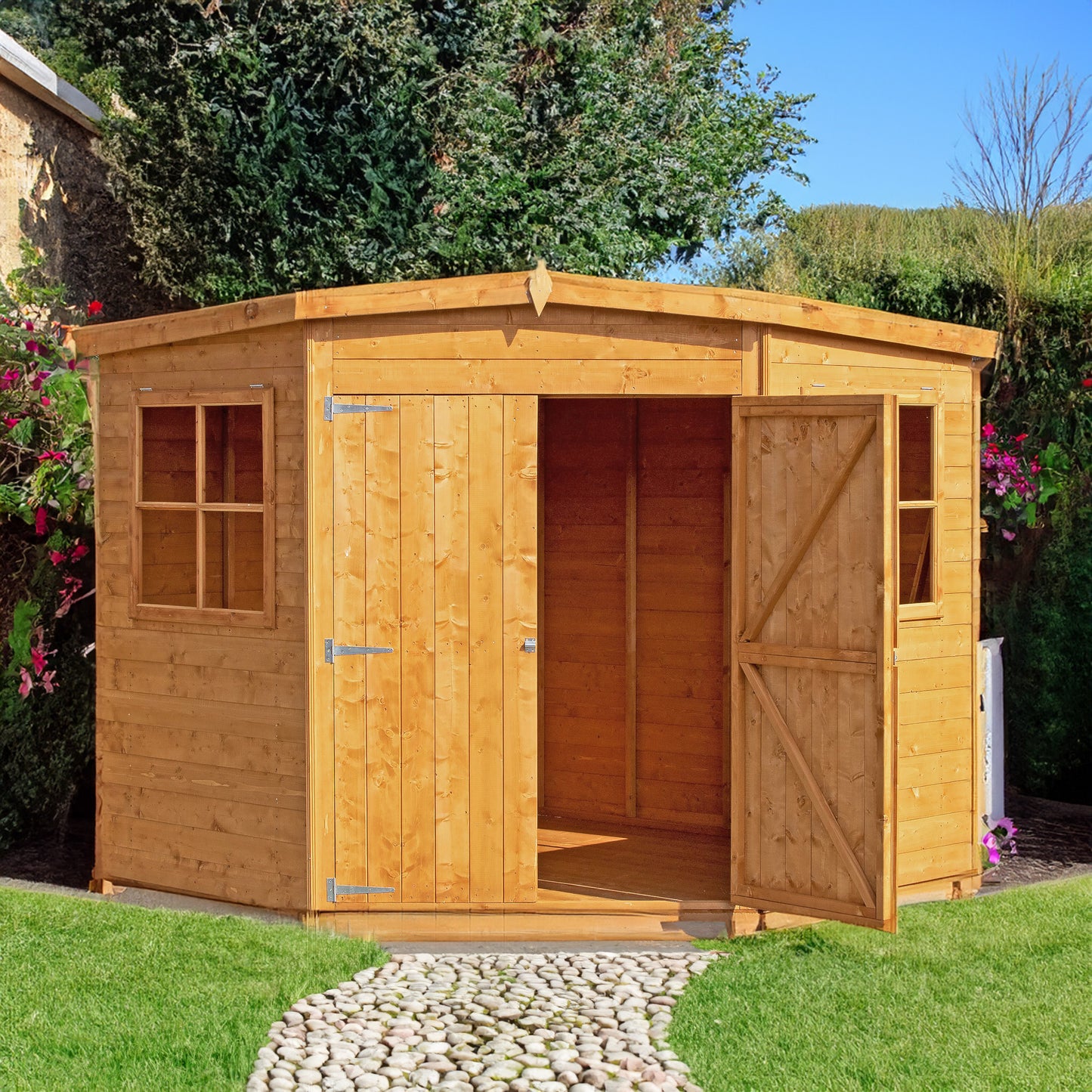 Shiplap Corner Shed 7 x 7