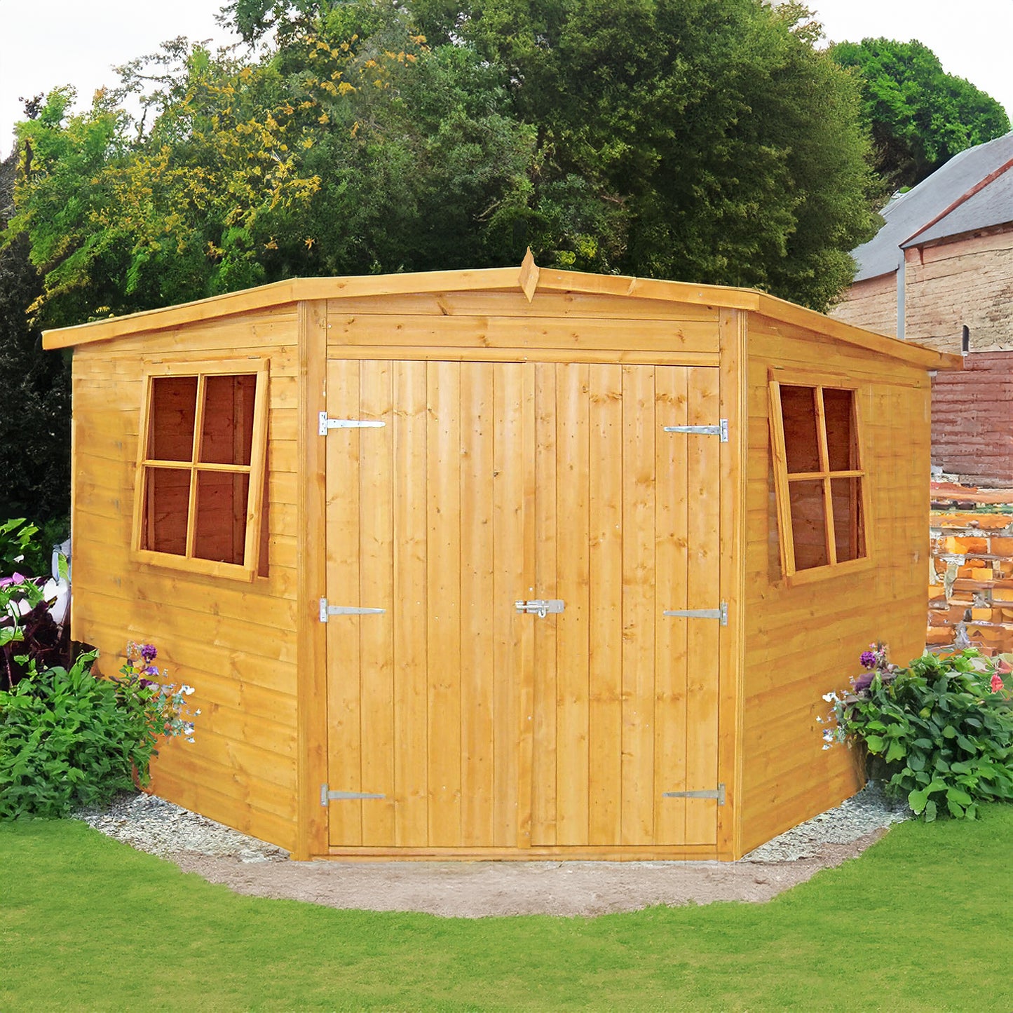 Shiplap Corner Shed 10 x 10