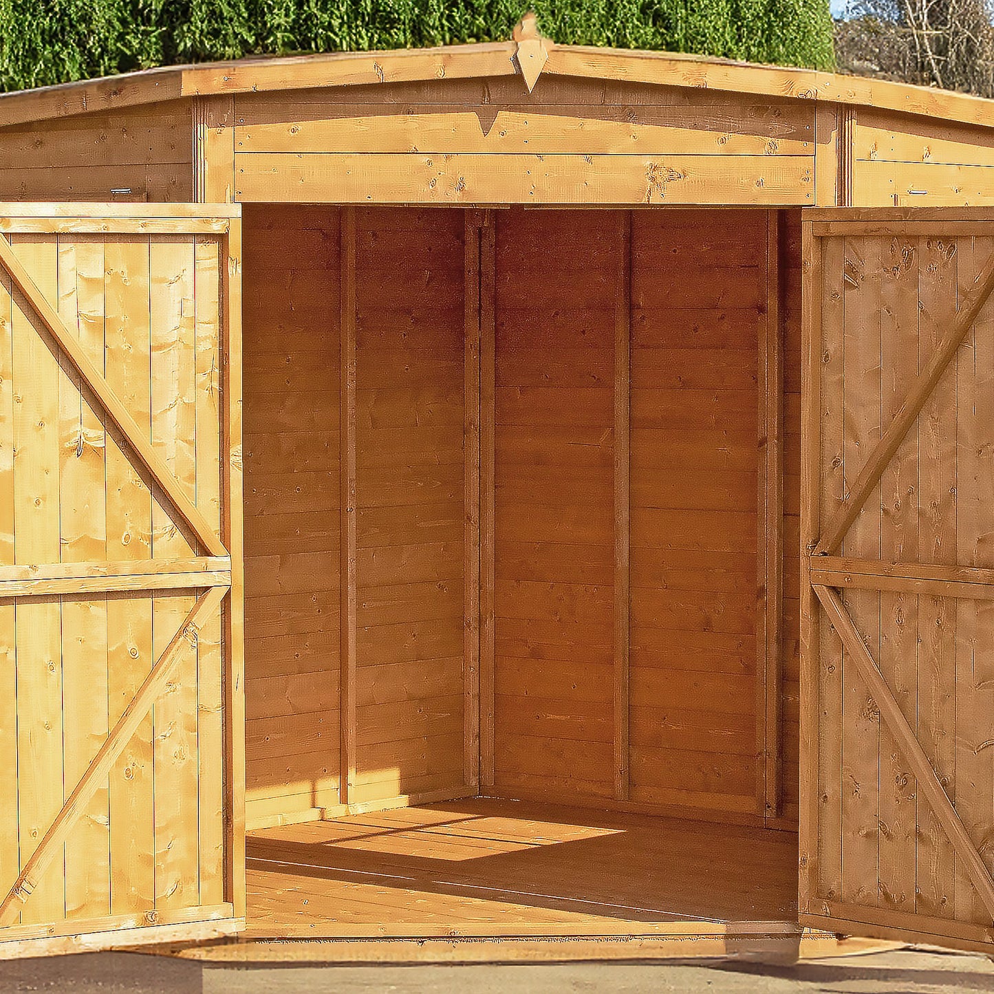 Shiplap Corner Shed 10 x 10
