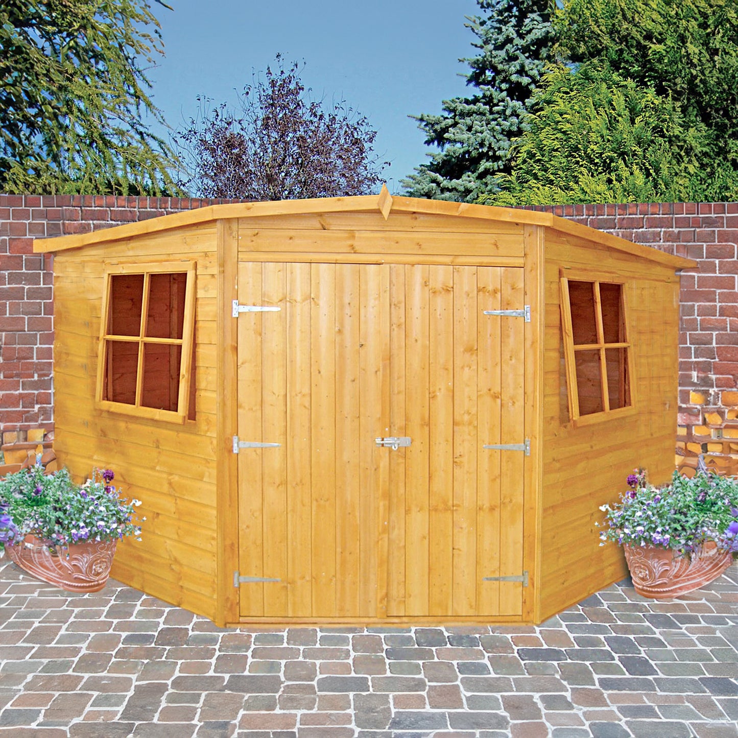 Shiplap Corner Shed 10 x 10