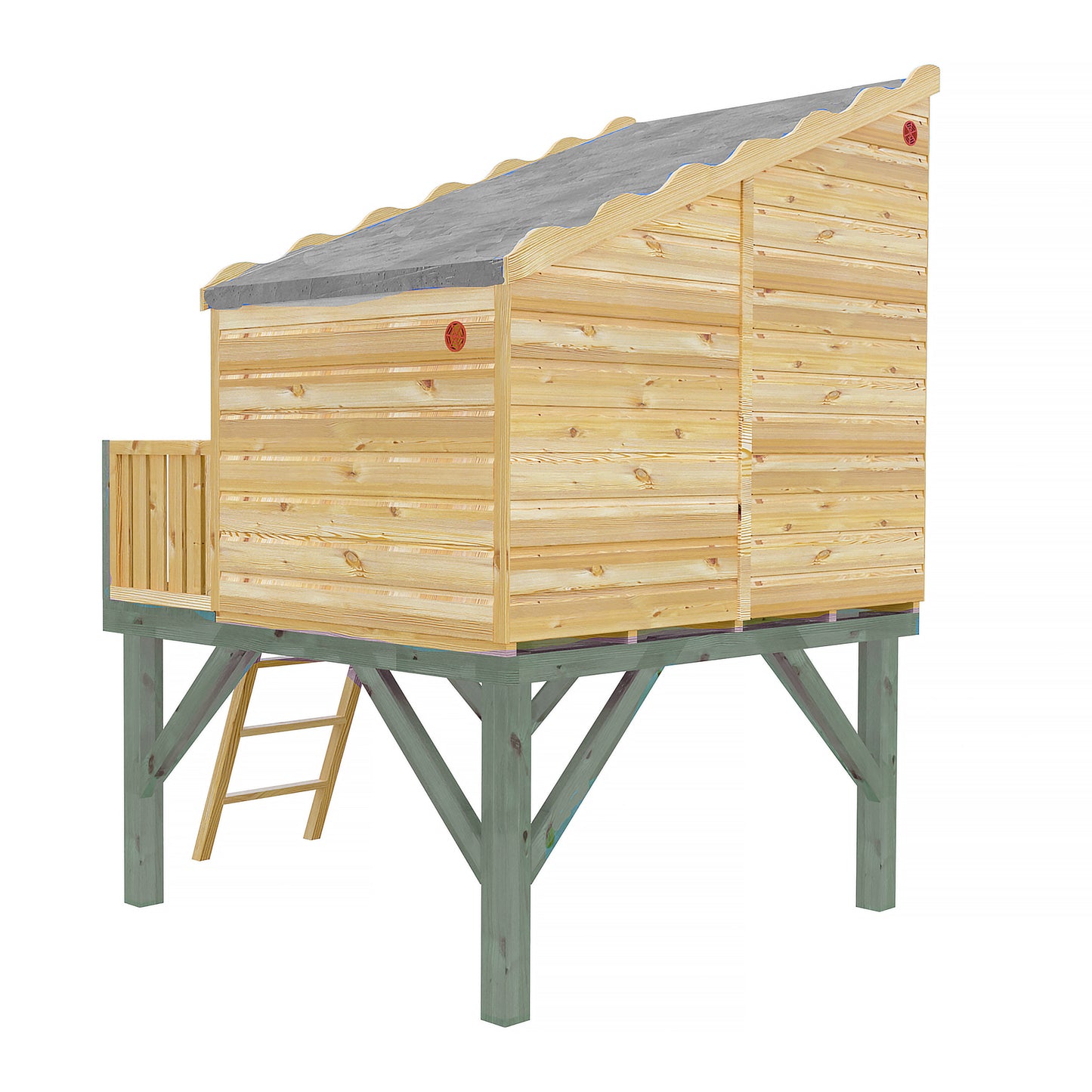 Command Post Playhouse with Platform