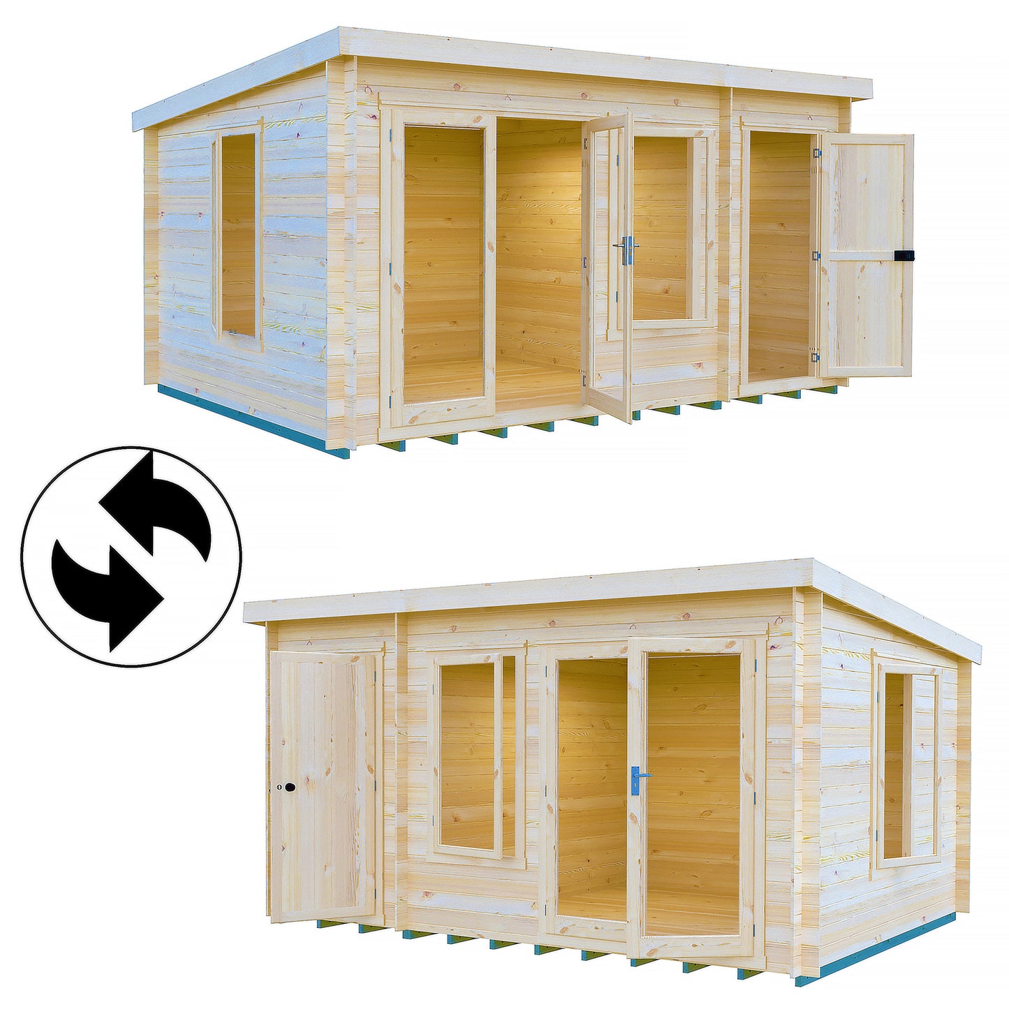 Elm Log Cabin with storage 10x14