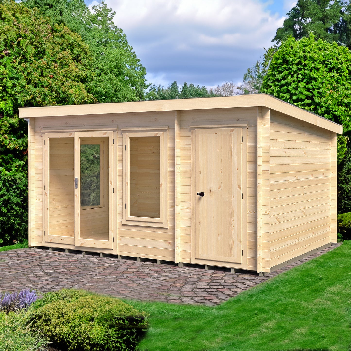 Elm Log Cabin with storage 10x14
