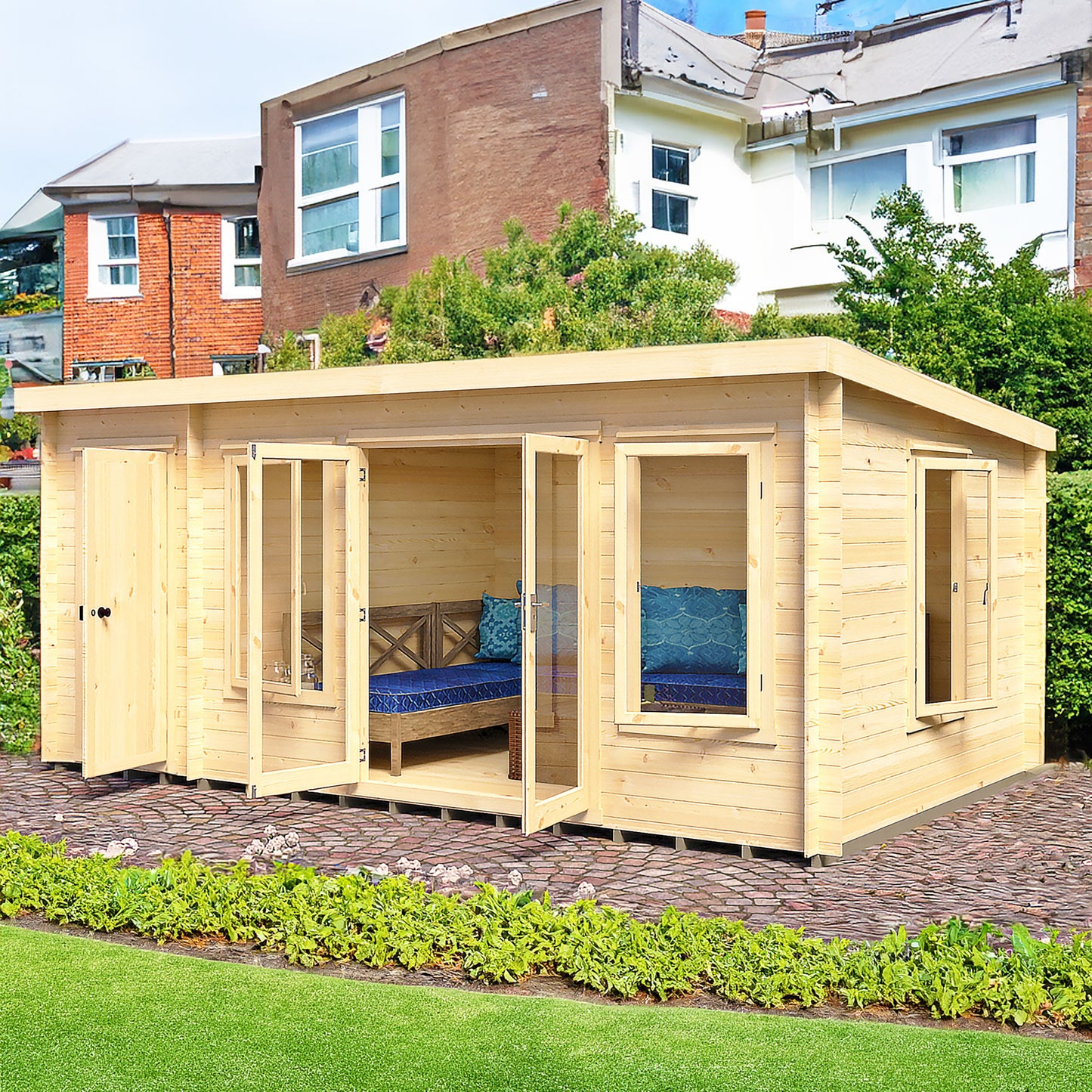 Elm Log Cabin with storage 10Gx17