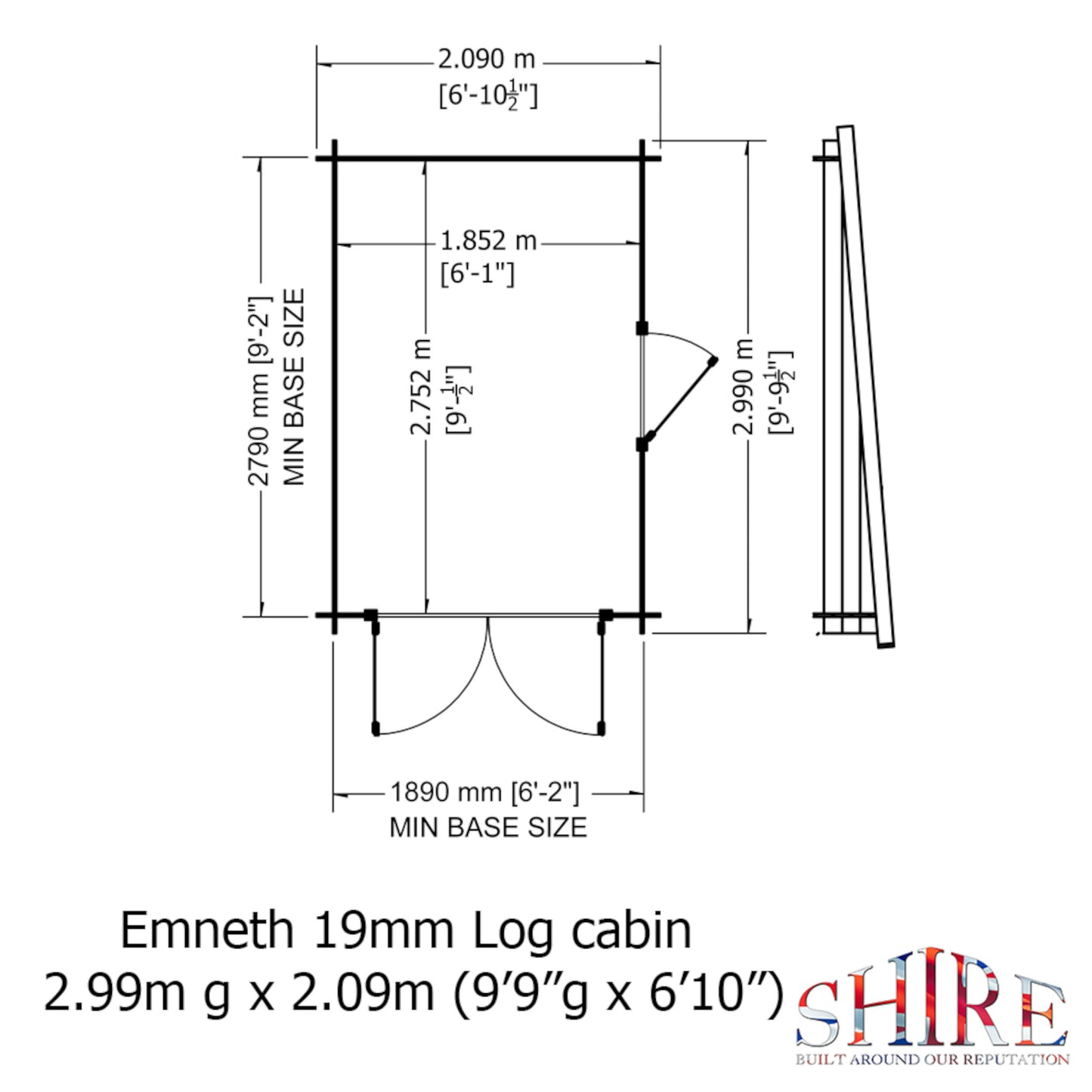 Emneth Log Cabin 10x7