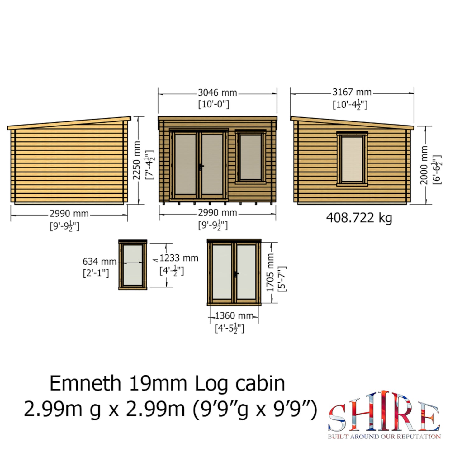 Emneth Log Cabin 10x10