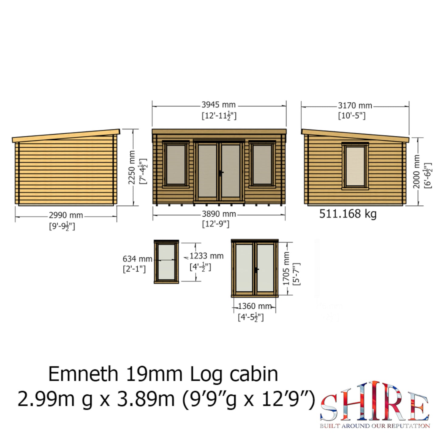 Emneth Log Cabin 10x13