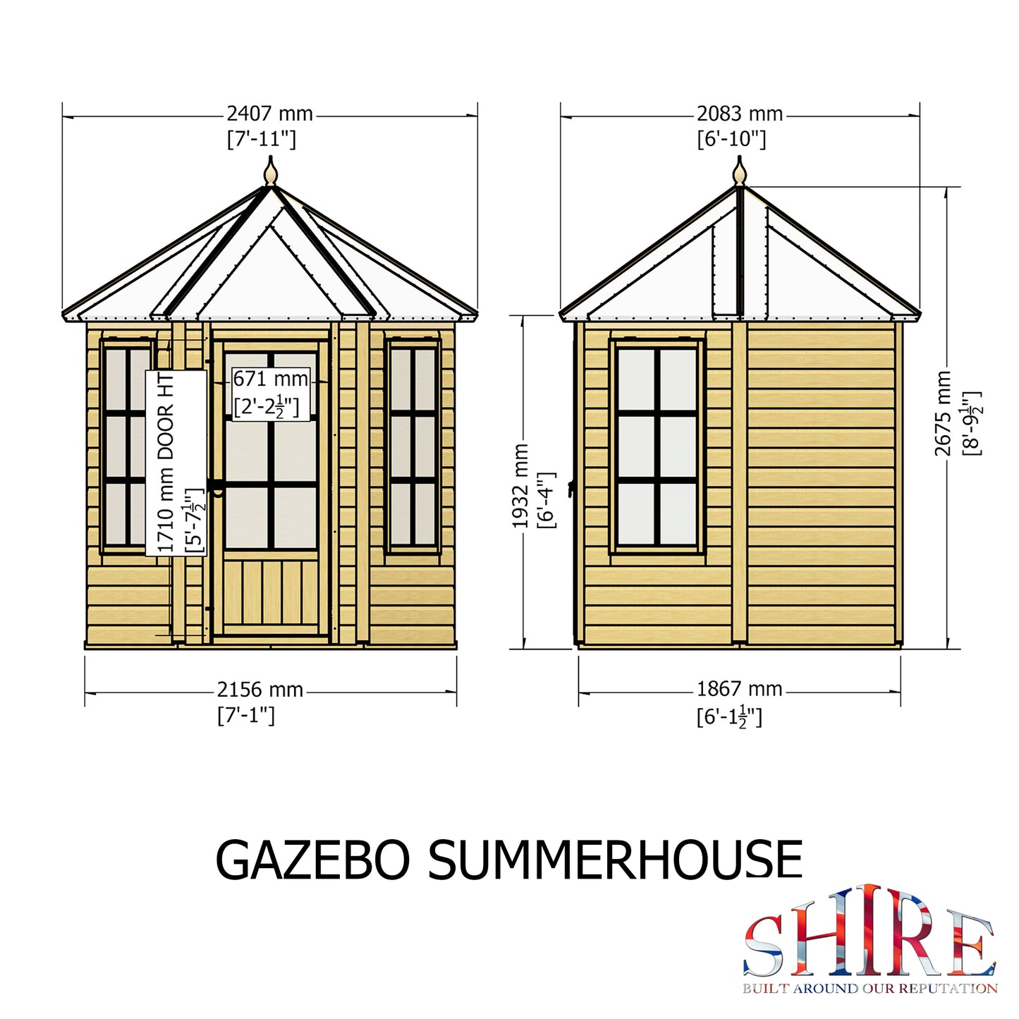 Gazebo Summerhouse with T&G Roof