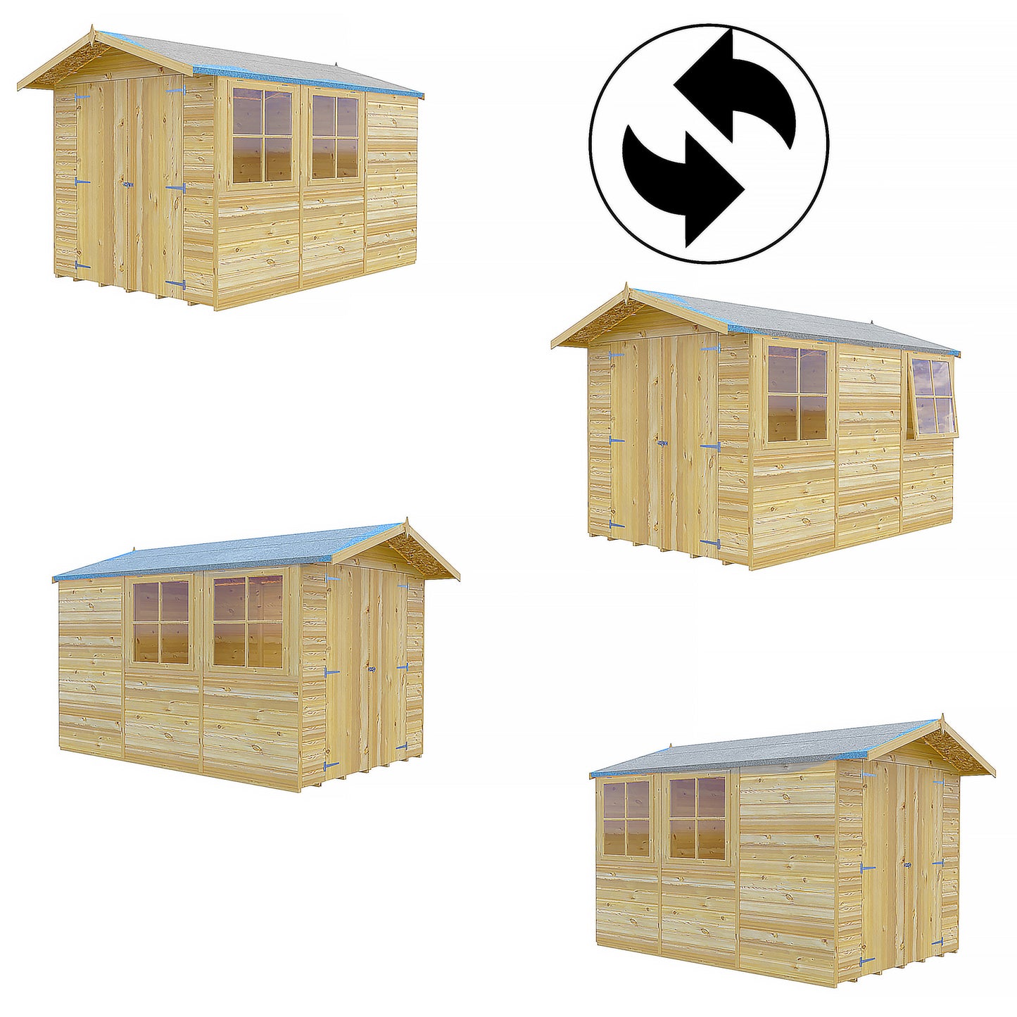 Guernsey 7 x 10 Shiplap Apex Shed