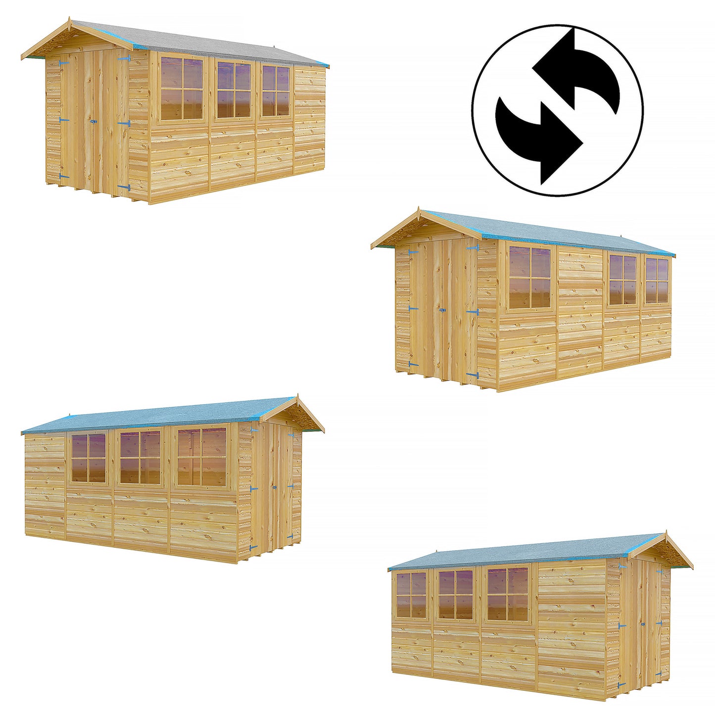 Jersey 7 x 13 Shiplap Apex Shed