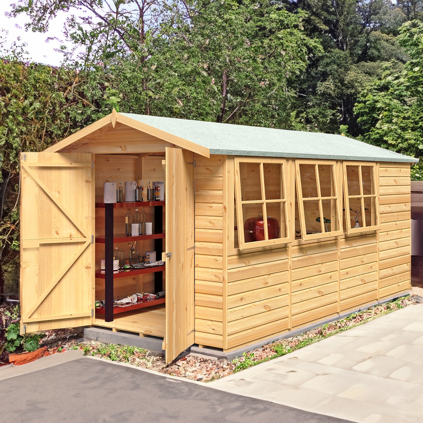 Jersey 7 x 13 Shiplap Apex Shed