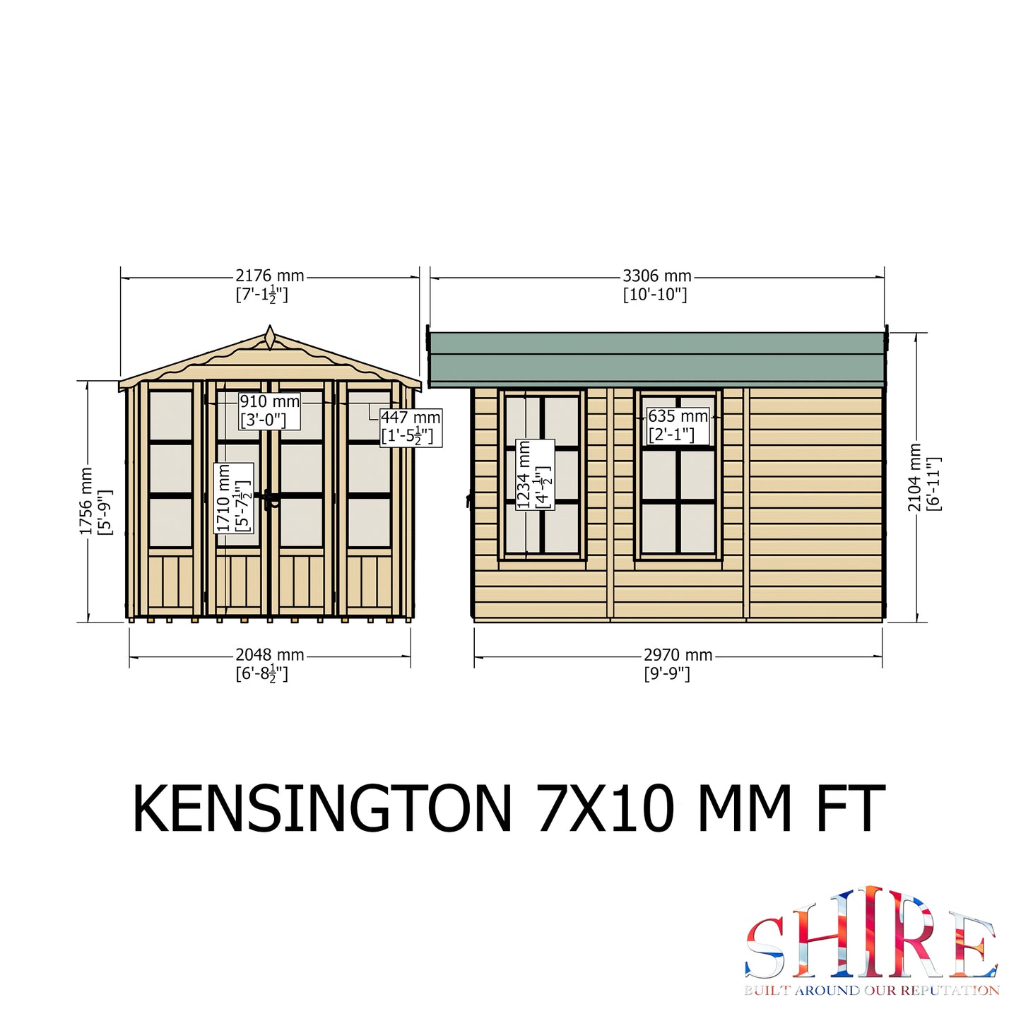 Kensington 7x10 Summerhouse