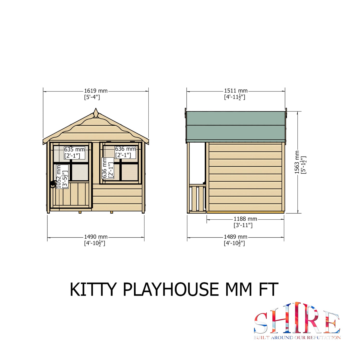 Kitty 5x4 Playhouse