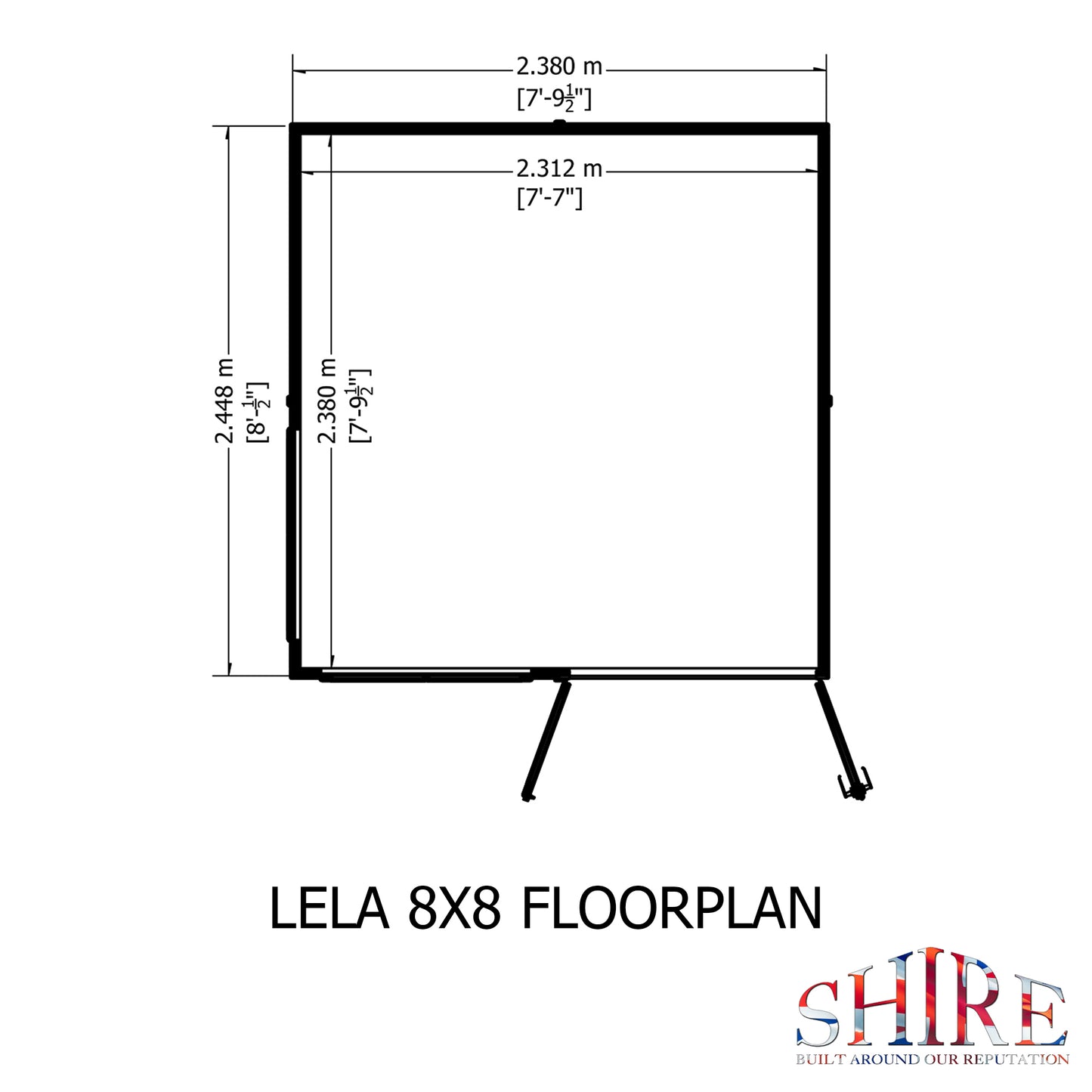 Lela Summerhouse 8x8
