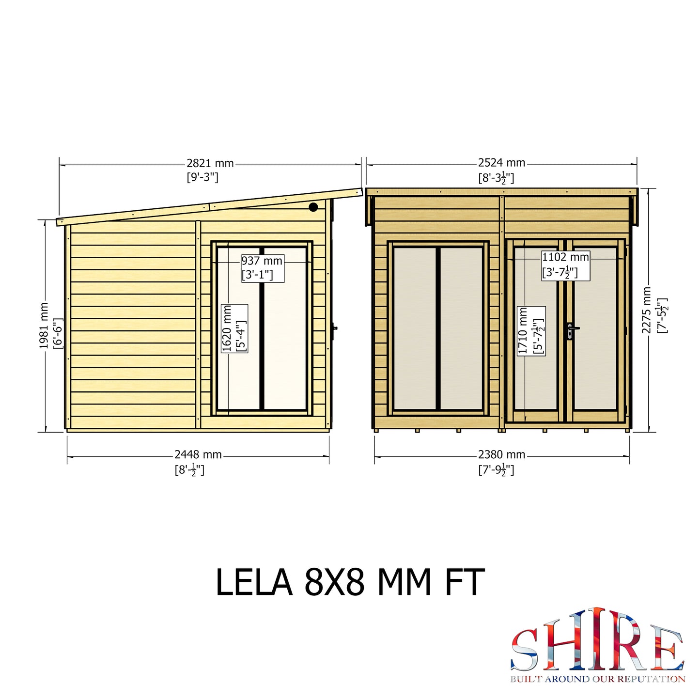 Lela Summerhouse 8x8