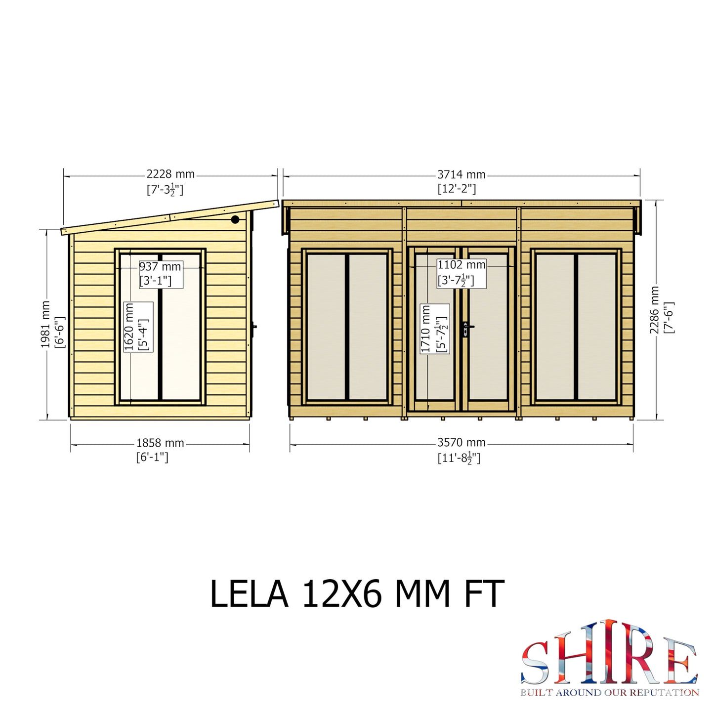 Lela Summerhouse 12x6