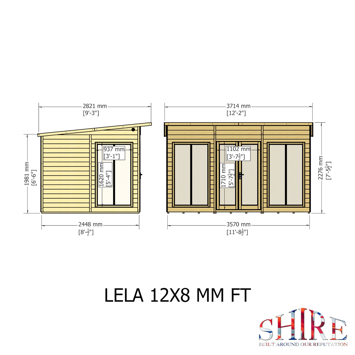 Lela Summerhouse 12x8