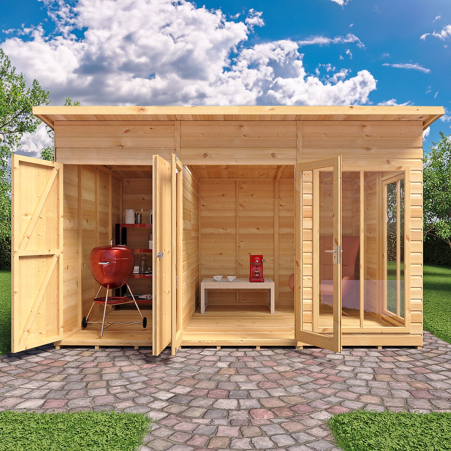 Lela Summerhouse 12x8 inc Storage