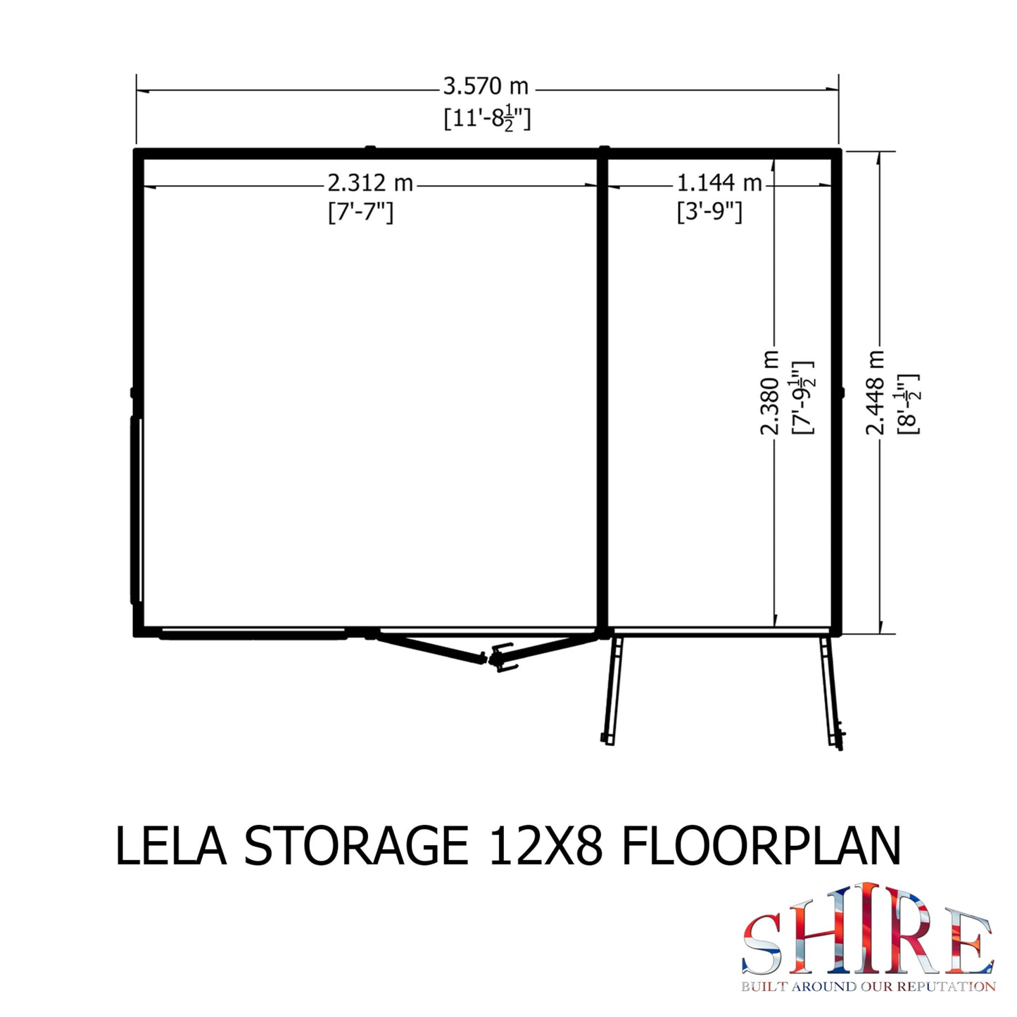 Lela Summerhouse 12x8 inc Storage