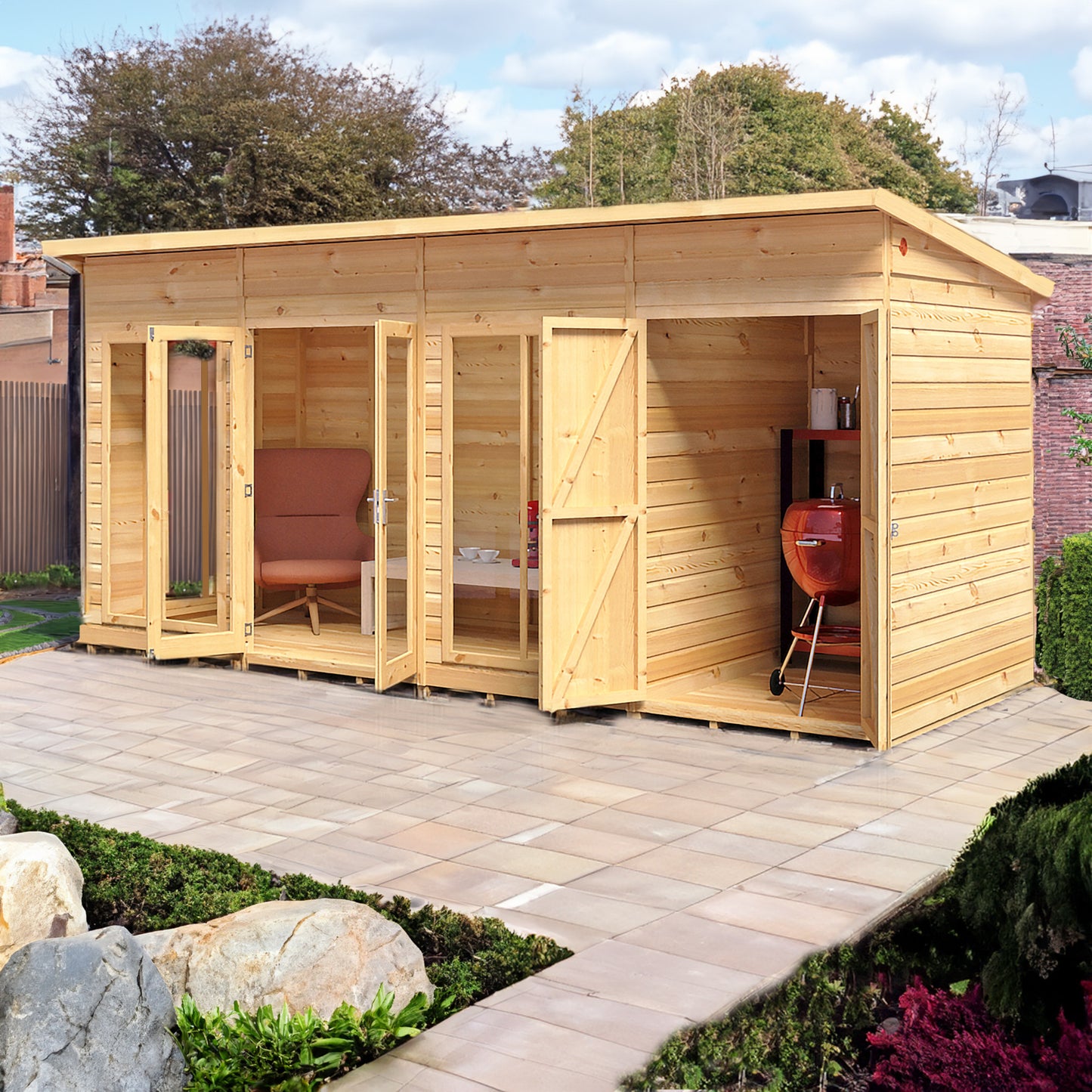Lela Summerhouse 16x6 inc Storage