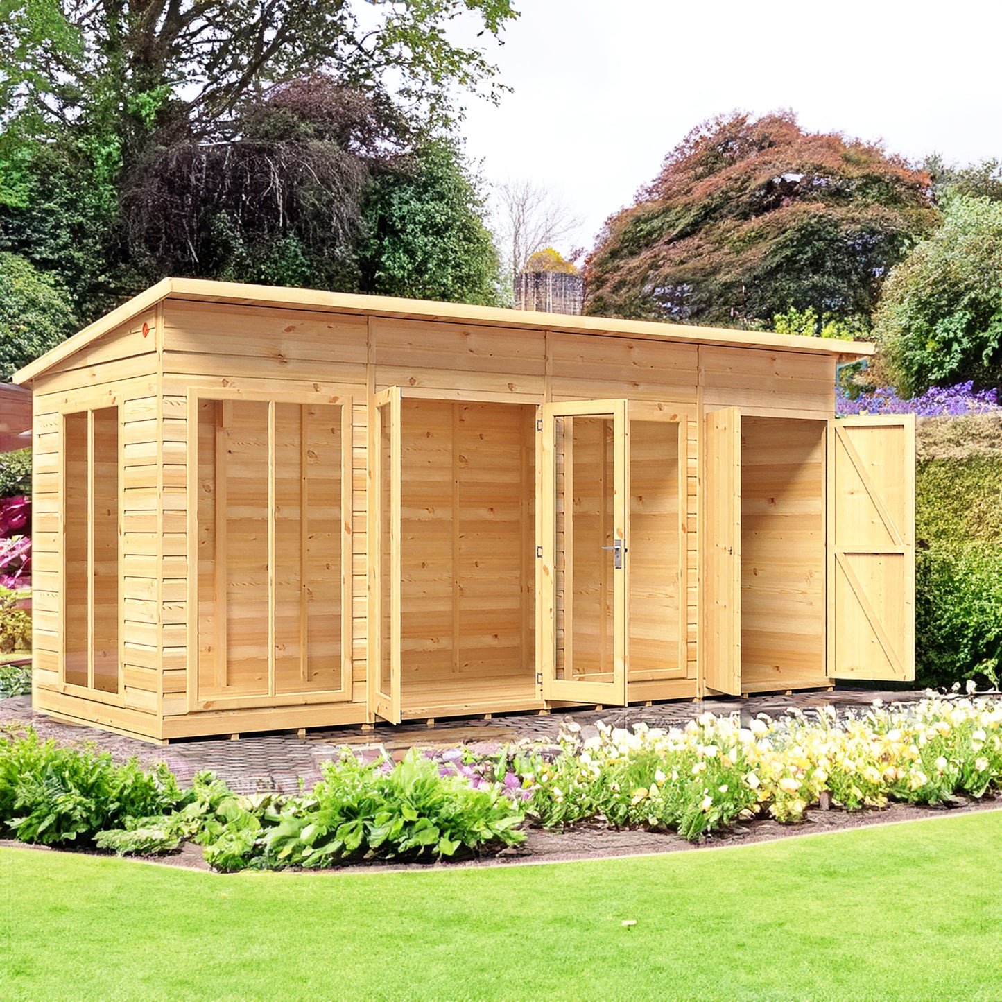 Lela Summerhouse 16x6 inc Storage