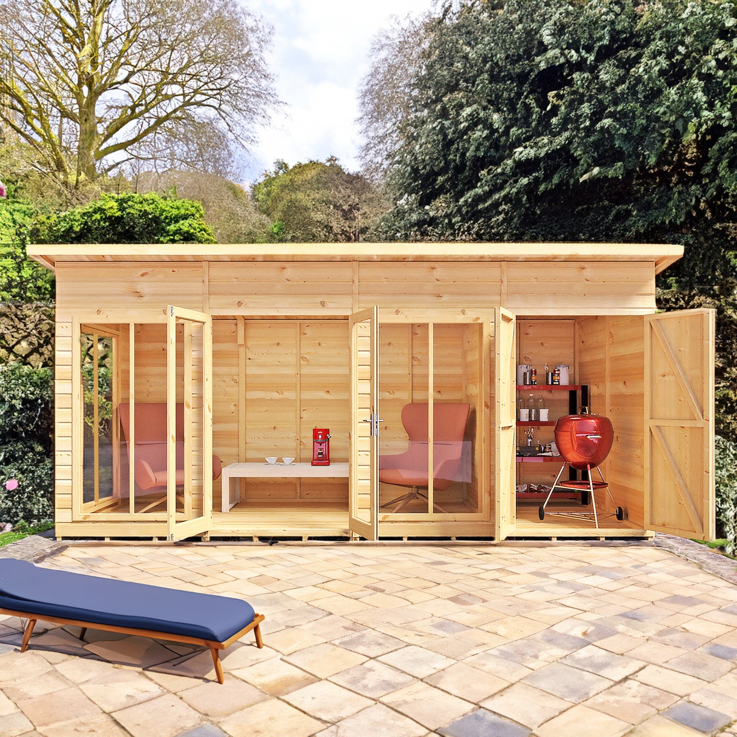 Lela Summerhouse 16x6 inc Storage