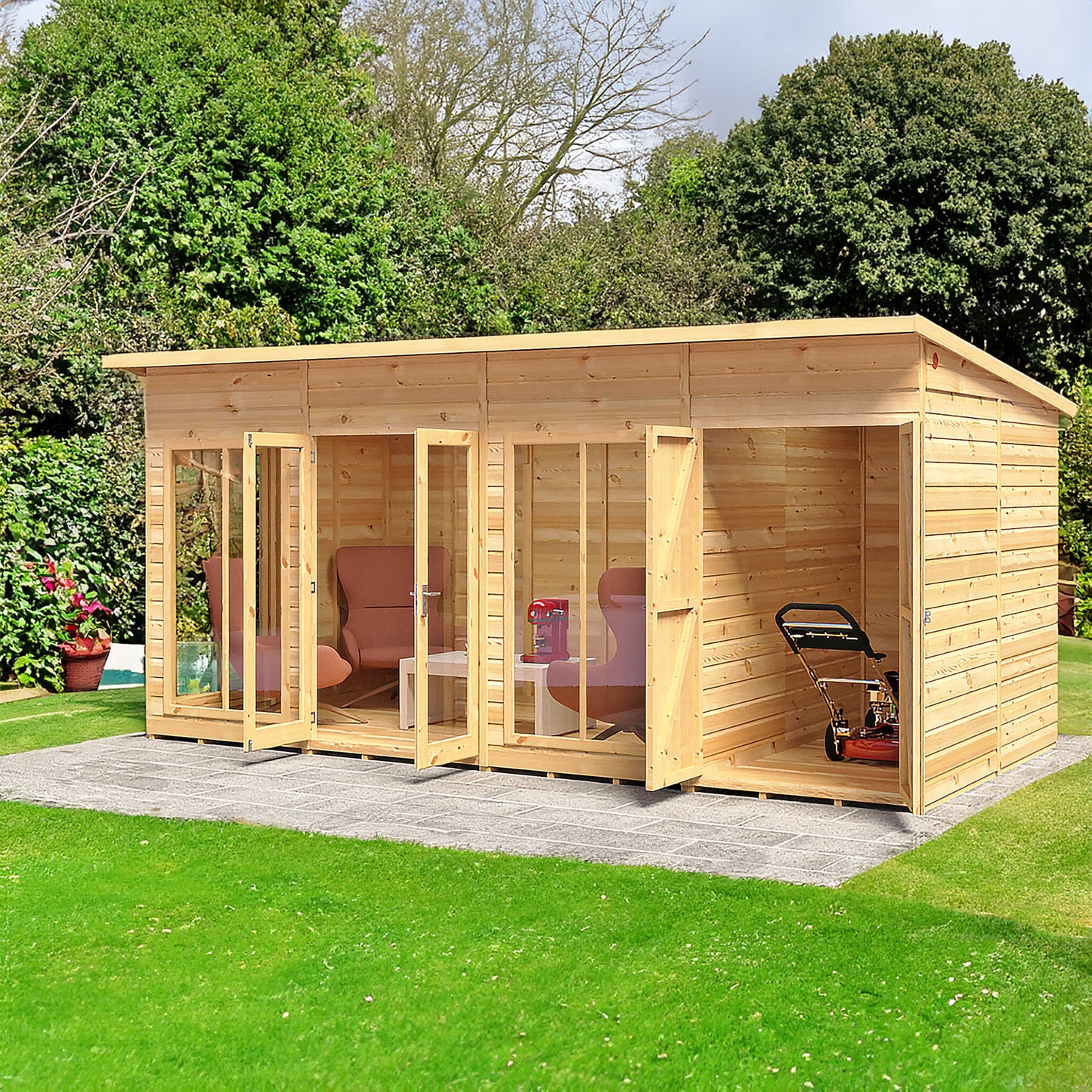 Lela Summerhouse 16x8 inc Storage