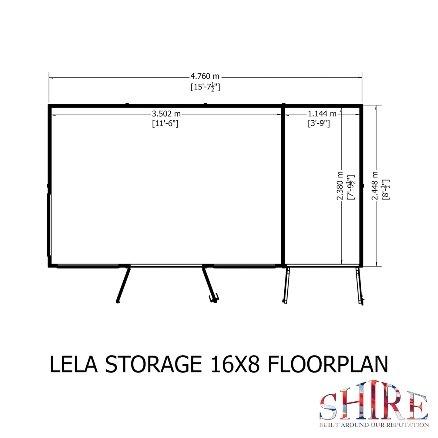 Lela Summerhouse 16x8 inc Storage