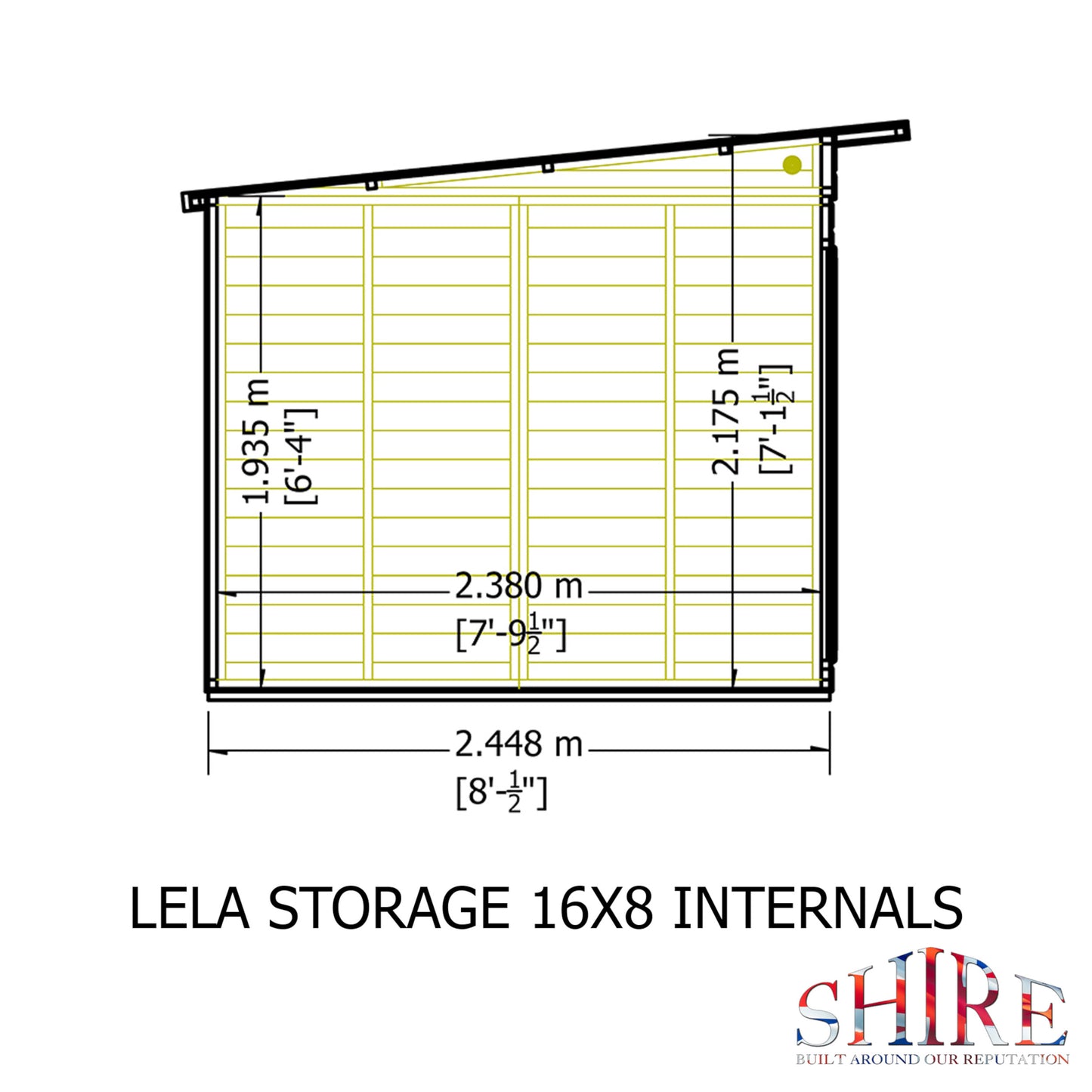 Lela Summerhouse 16x8 inc Storage