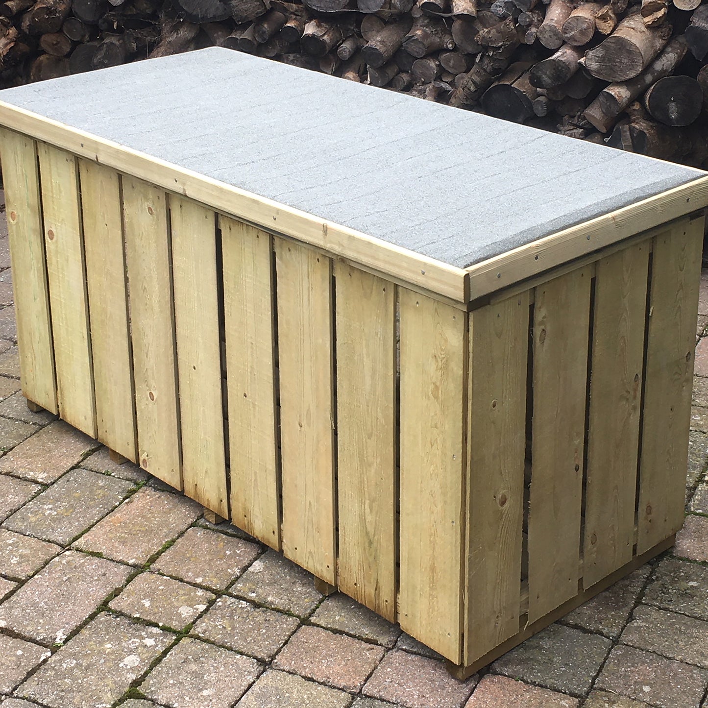Pressure Treated Log Box in Sawn Finish