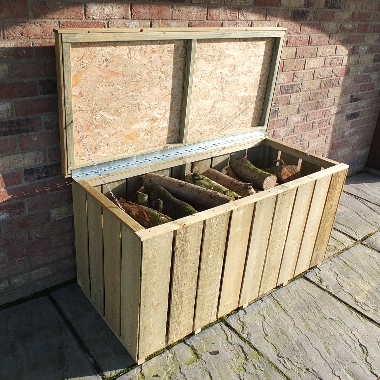 Pressure Treated Log Box in Sawn Finish