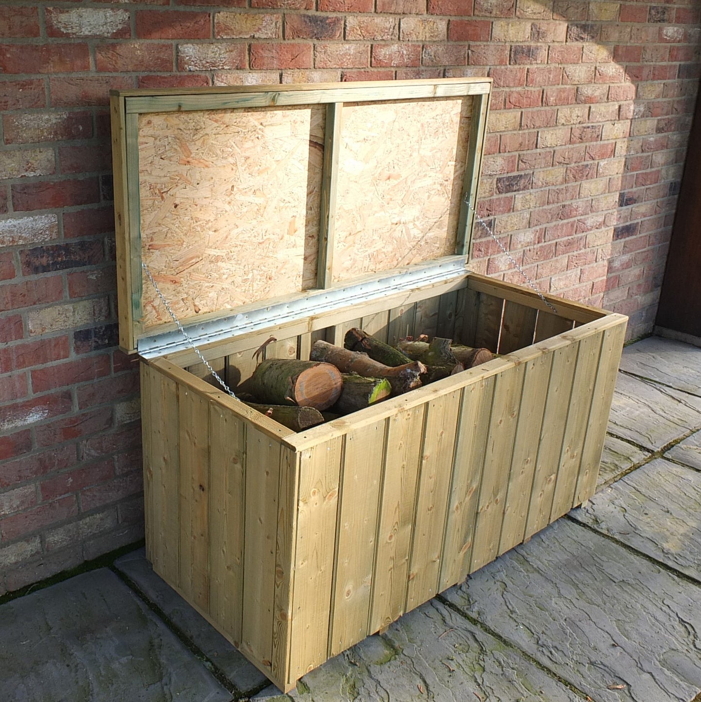 Pressure Treated Log Box in Planed Finish