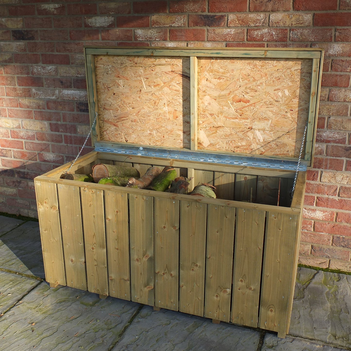 Pressure Treated Log Box in Planed Finish