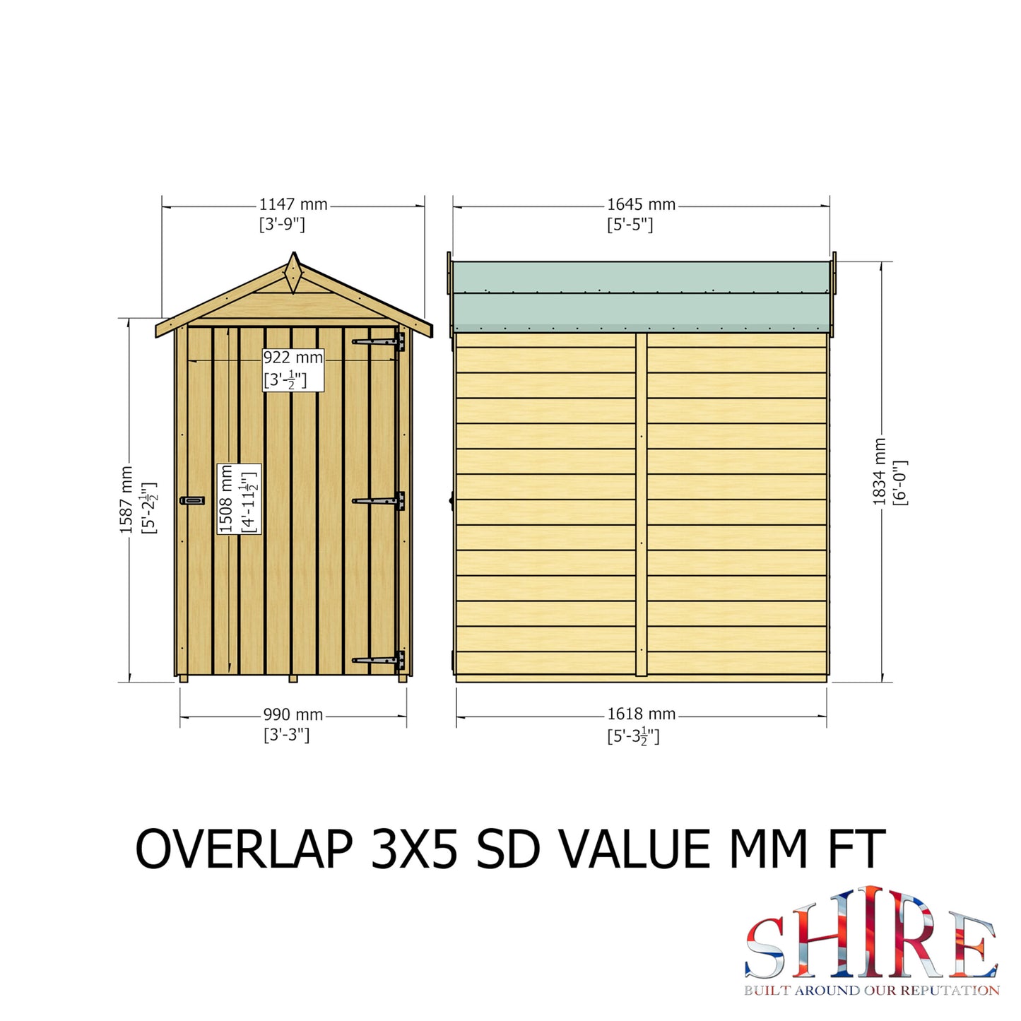 Garden Value Overlap 3x5 SD Value