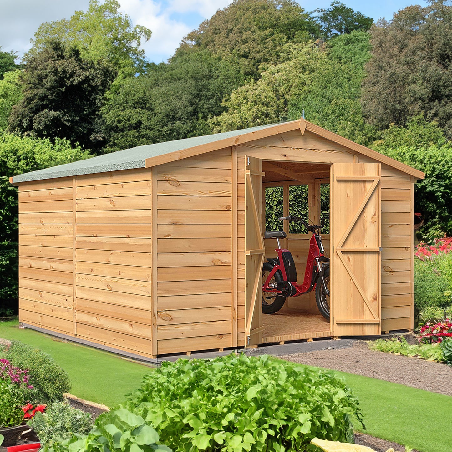 Garden Value Overlap 10 x 10 Apex Shed