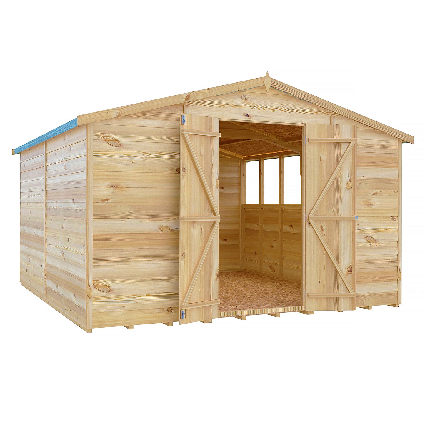 Garden Value Overlap 10 x 10 Apex Shed