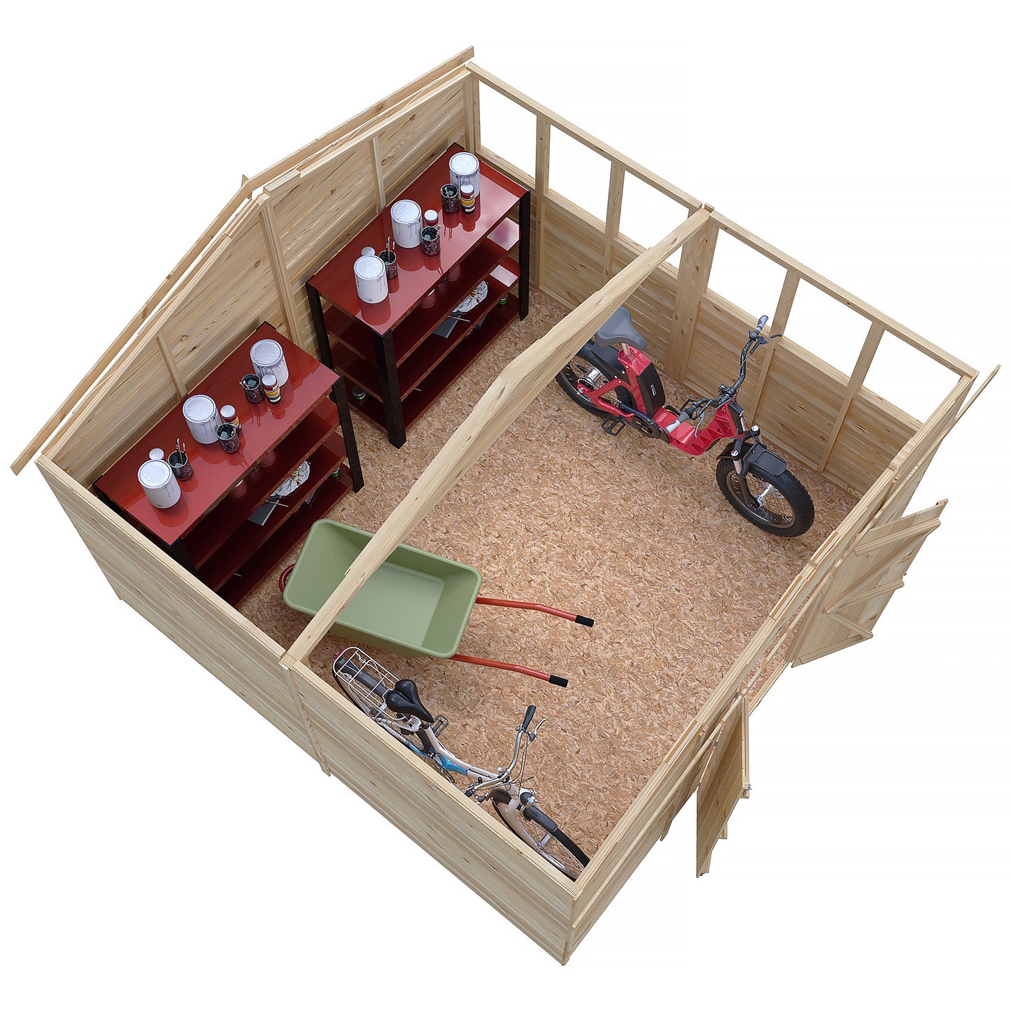 Garden Value Overlap 10 x 10 Apex Shed
