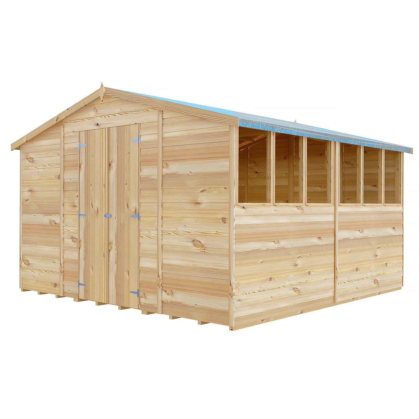 Garden Value Overlap 10 x 10 Apex Shed
