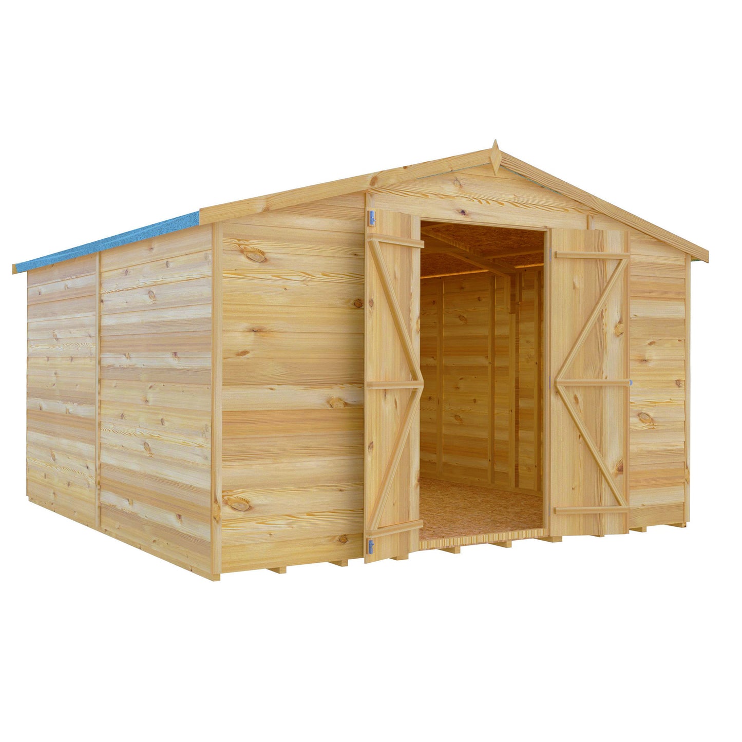 Garden Value Overlap 10 x 10 Windowless Shed