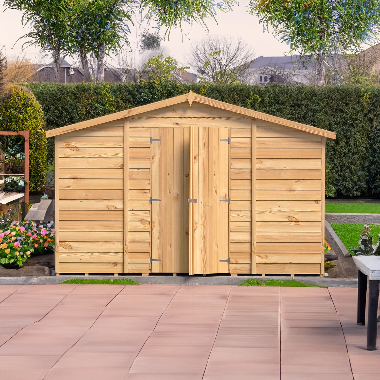 Garden Value Overlap 10 x 10 Windowless Shed