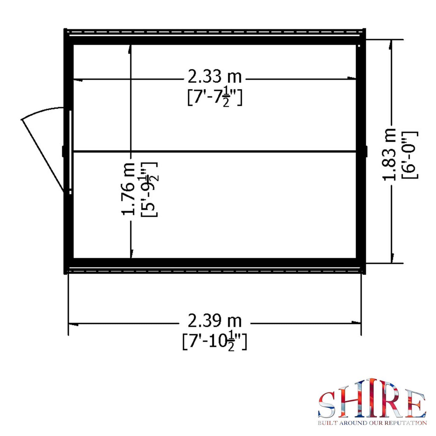Garden Value Overlap 8 x 6 Shed with Window