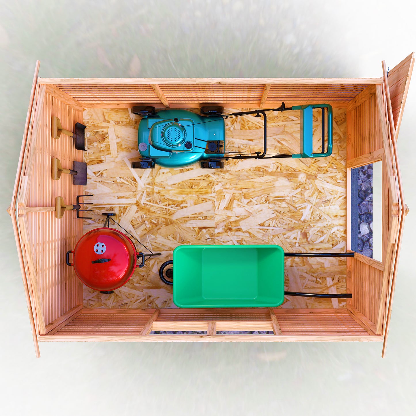 Garden Value Overlap 8 x 6 Shed with Window