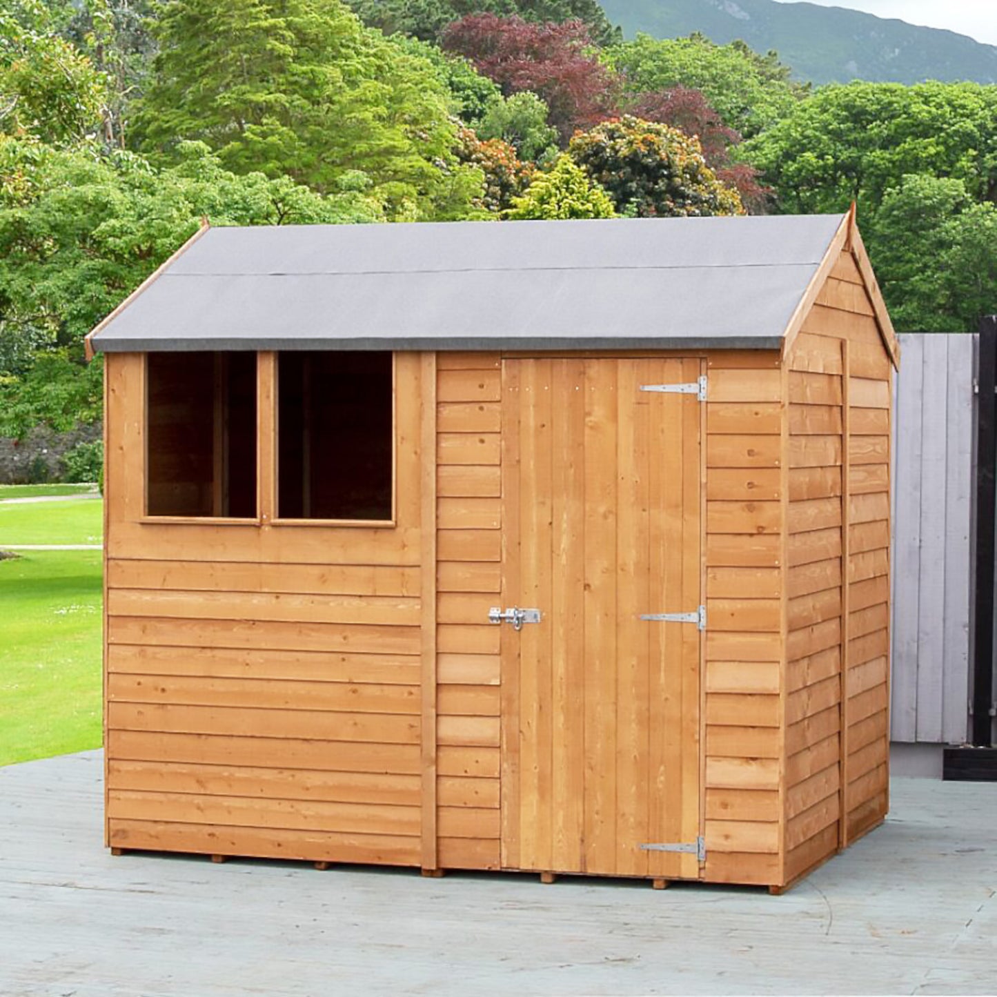 Garden Value Overlap 6 x 8 Reverse Apex Shed