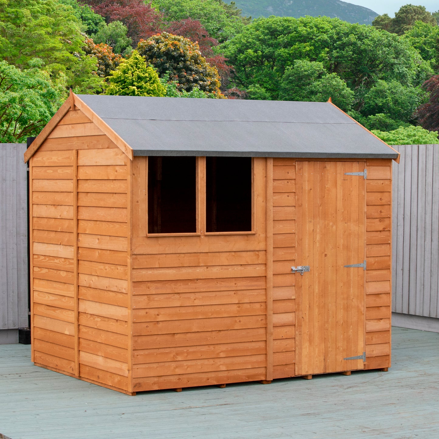 Garden Value Overlap 6 x 8 Reverse Apex Shed