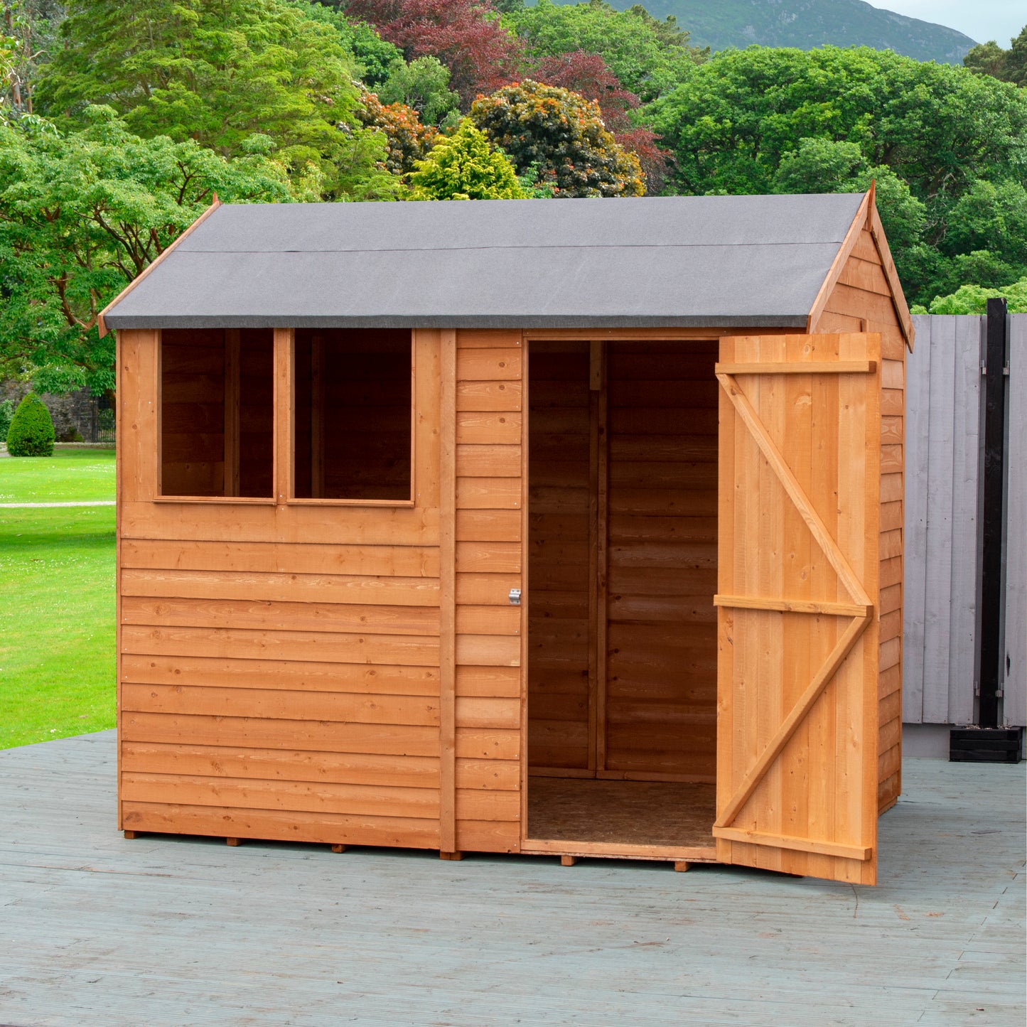 Garden Value Overlap 6 x 8 Reverse Apex Shed