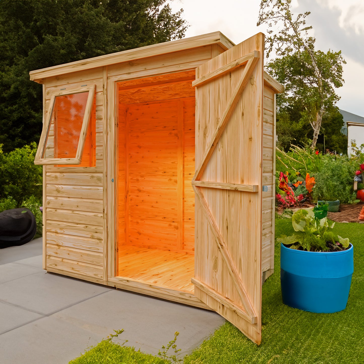 Pent 6 x 4 Shiplap Shed