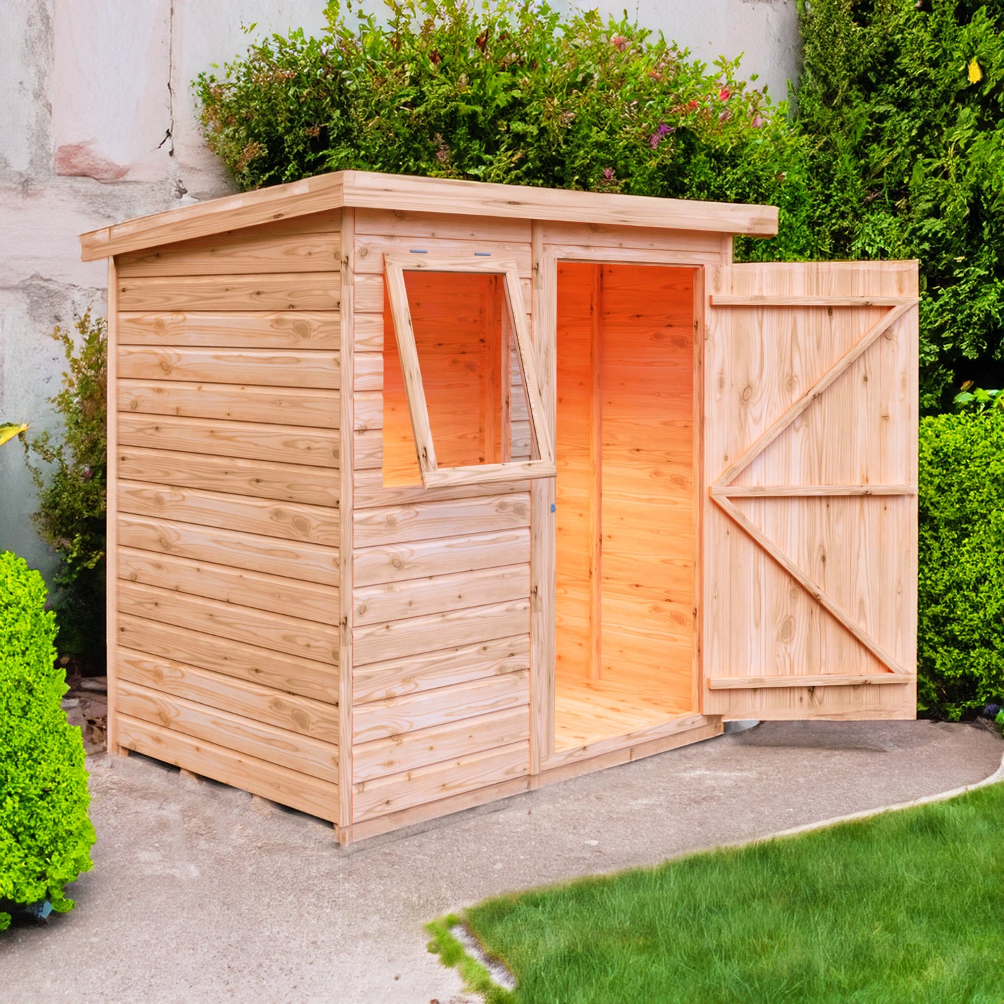 Pent 6 x 4 Shiplap Shed