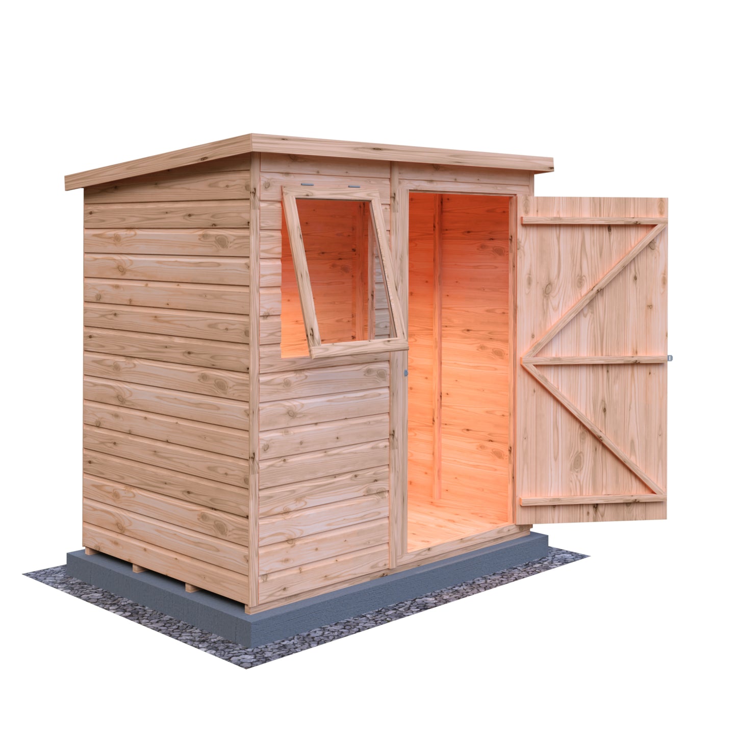 Pent 6 x 4 Shiplap Shed